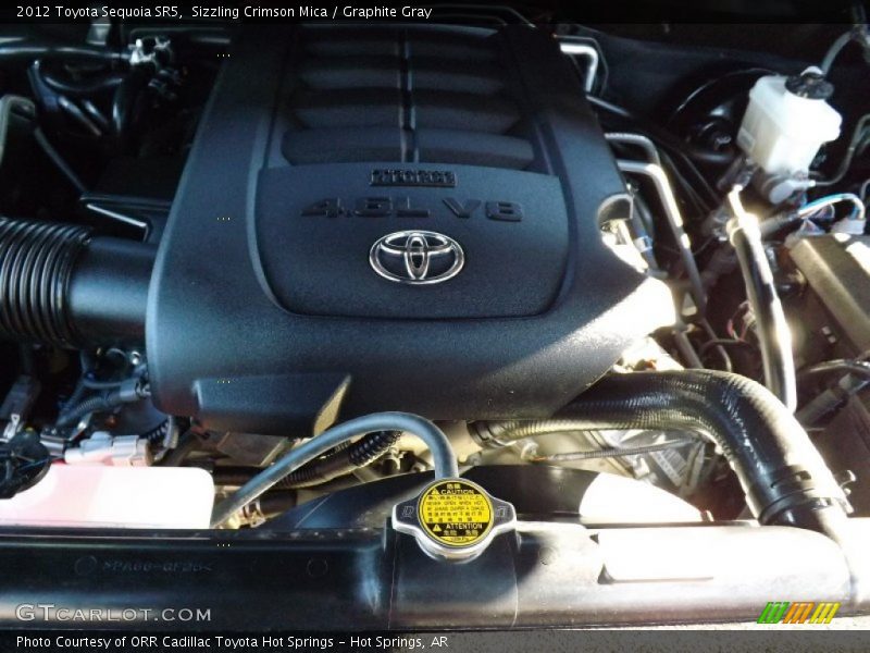 Sizzling Crimson Mica / Graphite Gray 2012 Toyota Sequoia SR5