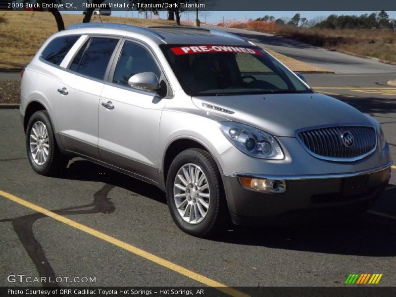 Platinum Metallic / Titanium/Dark Titanium 2008 Buick Enclave CXL