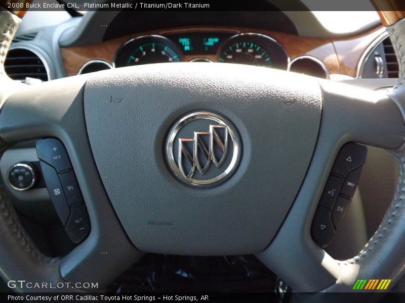 Platinum Metallic / Titanium/Dark Titanium 2008 Buick Enclave CXL