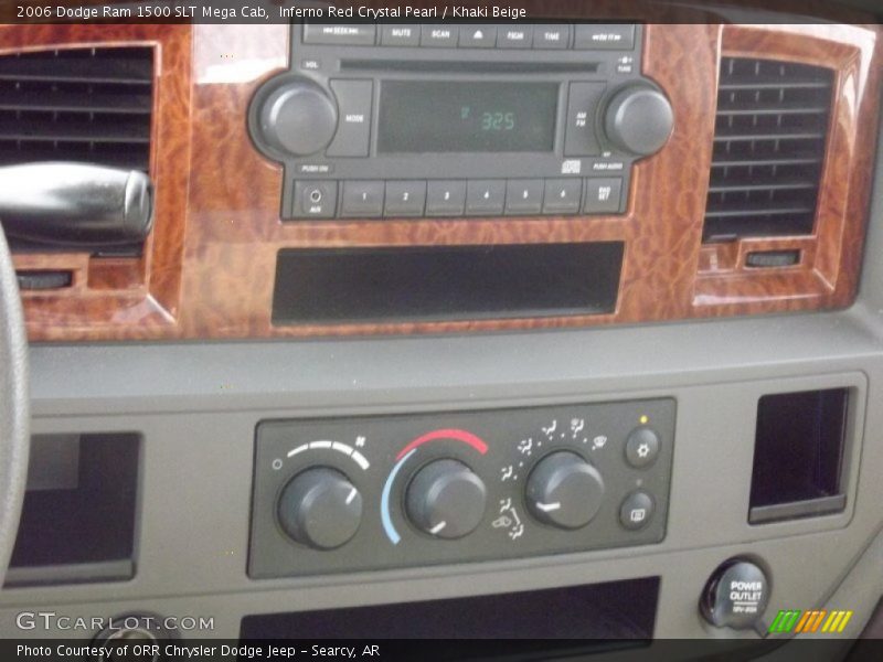 Inferno Red Crystal Pearl / Khaki Beige 2006 Dodge Ram 1500 SLT Mega Cab