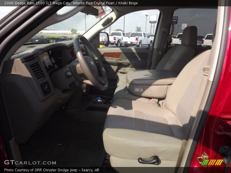 Inferno Red Crystal Pearl / Khaki Beige 2006 Dodge Ram 1500 SLT Mega Cab