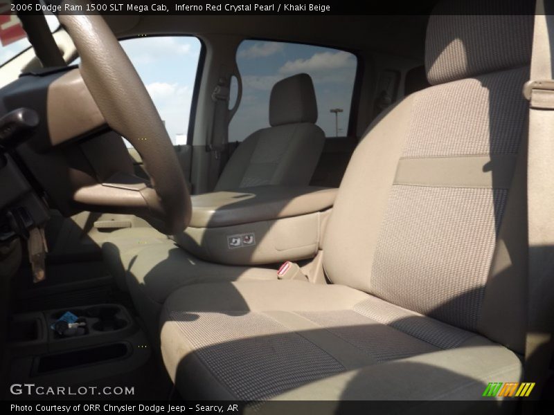 Inferno Red Crystal Pearl / Khaki Beige 2006 Dodge Ram 1500 SLT Mega Cab