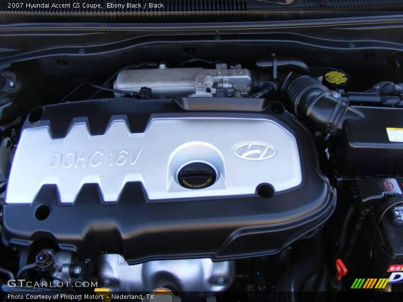 Ebony Black / Black 2007 Hyundai Accent GS Coupe