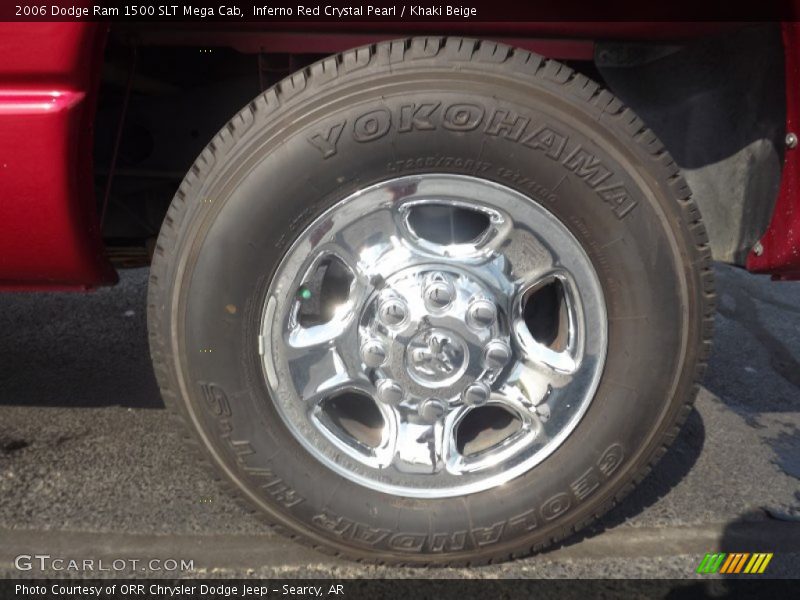 Inferno Red Crystal Pearl / Khaki Beige 2006 Dodge Ram 1500 SLT Mega Cab