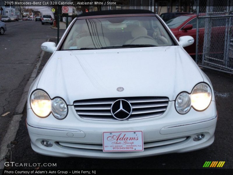 Alabaster White / Stone 2005 Mercedes-Benz CLK 320 Cabriolet
