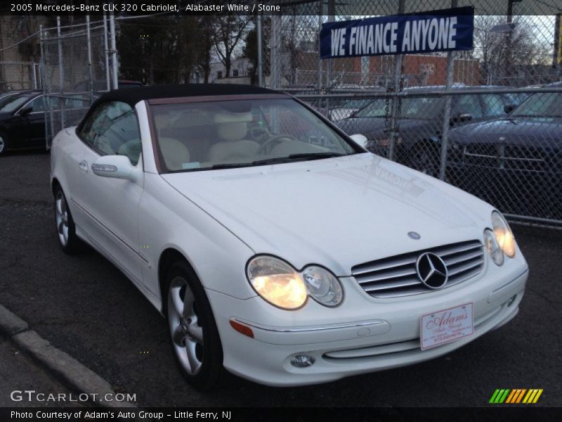 Alabaster White / Stone 2005 Mercedes-Benz CLK 320 Cabriolet