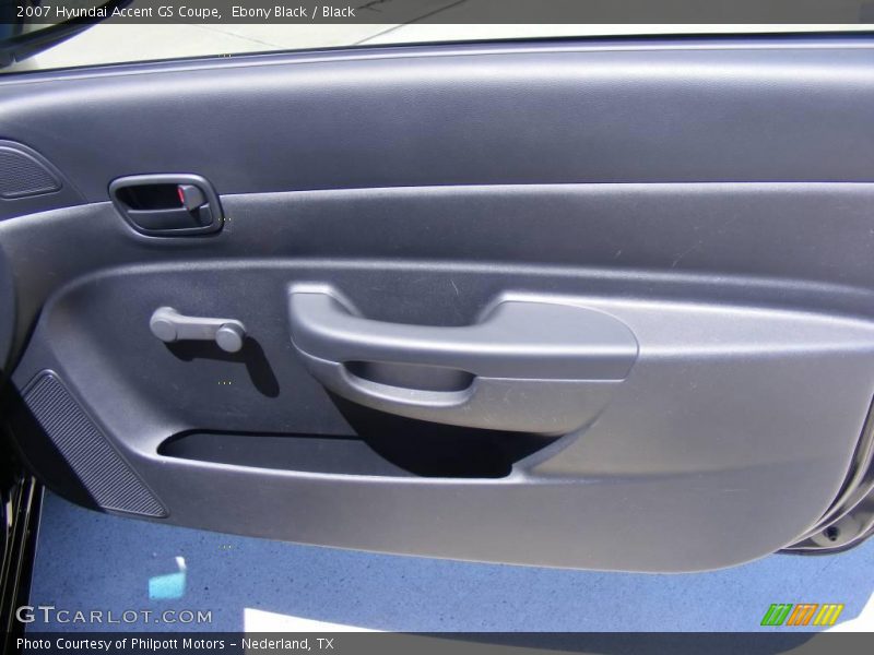 Ebony Black / Black 2007 Hyundai Accent GS Coupe