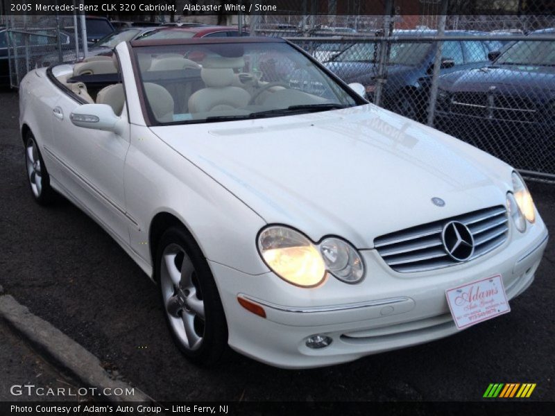 Alabaster White / Stone 2005 Mercedes-Benz CLK 320 Cabriolet