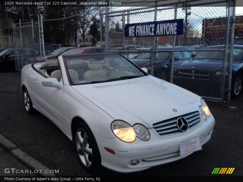 Alabaster White / Stone 2005 Mercedes-Benz CLK 320 Cabriolet