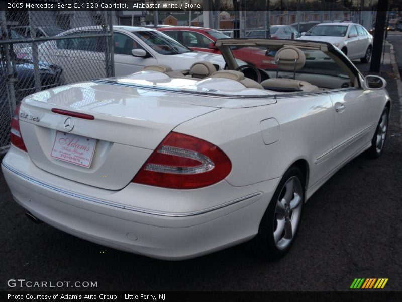 Alabaster White / Stone 2005 Mercedes-Benz CLK 320 Cabriolet