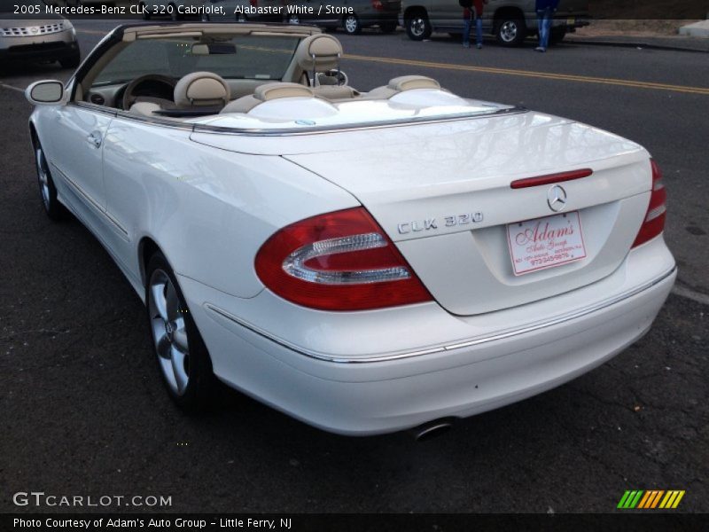 Alabaster White / Stone 2005 Mercedes-Benz CLK 320 Cabriolet