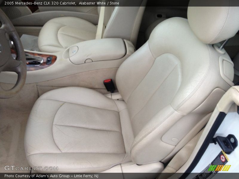 Alabaster White / Stone 2005 Mercedes-Benz CLK 320 Cabriolet