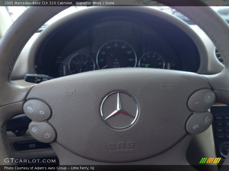 Alabaster White / Stone 2005 Mercedes-Benz CLK 320 Cabriolet