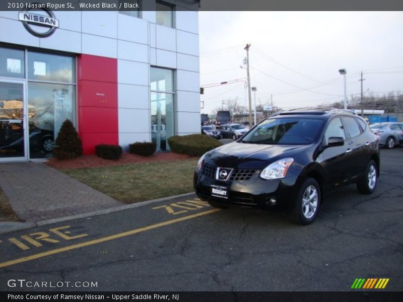 Wicked Black / Black 2010 Nissan Rogue SL