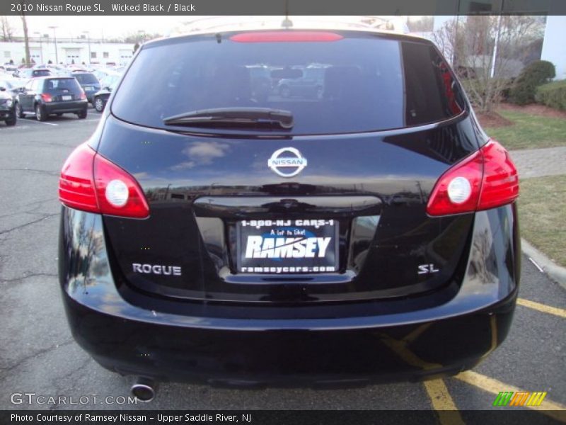 Wicked Black / Black 2010 Nissan Rogue SL