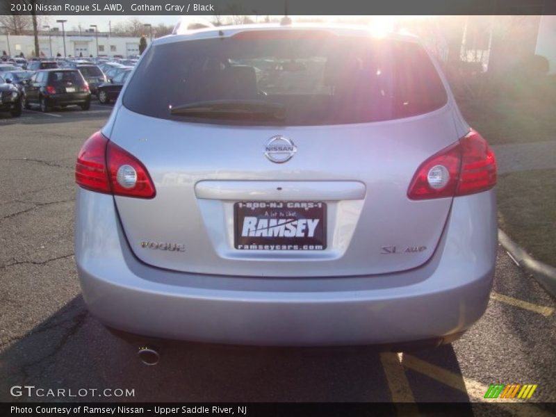 Gotham Gray / Black 2010 Nissan Rogue SL AWD