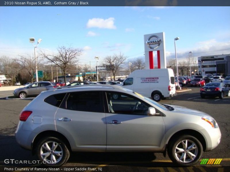 Gotham Gray / Black 2010 Nissan Rogue SL AWD