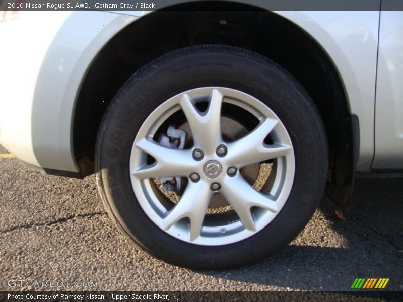 Gotham Gray / Black 2010 Nissan Rogue SL AWD