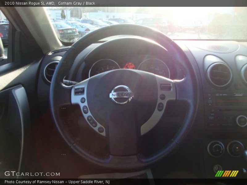 Gotham Gray / Black 2010 Nissan Rogue SL AWD