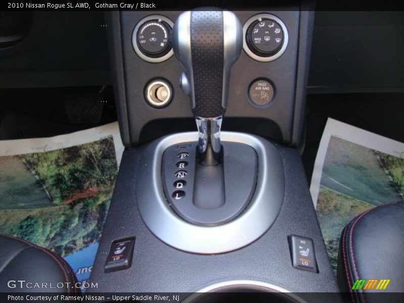 Gotham Gray / Black 2010 Nissan Rogue SL AWD