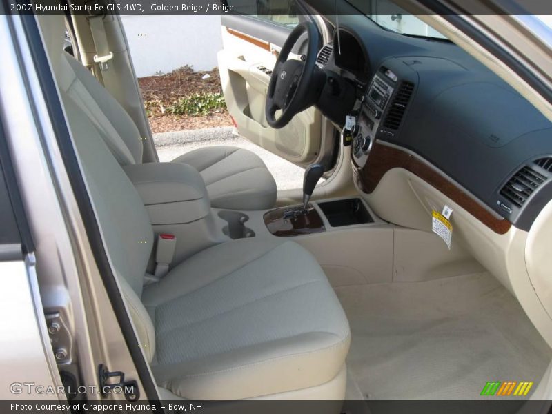 Golden Beige / Beige 2007 Hyundai Santa Fe GLS 4WD