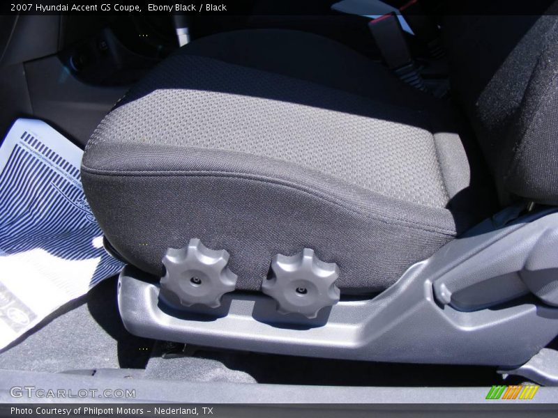 Ebony Black / Black 2007 Hyundai Accent GS Coupe