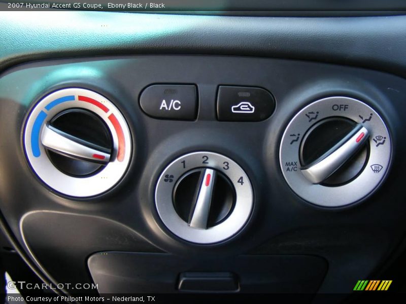 Ebony Black / Black 2007 Hyundai Accent GS Coupe