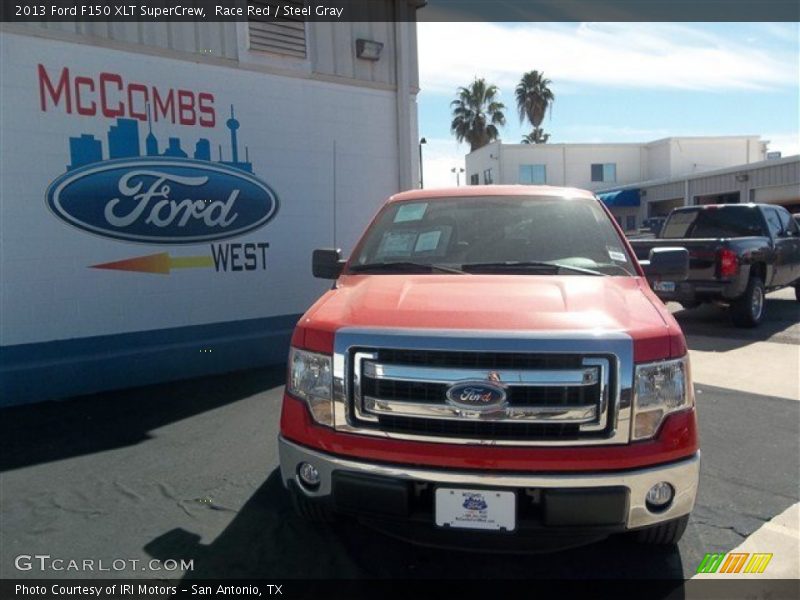 Race Red / Steel Gray 2013 Ford F150 XLT SuperCrew