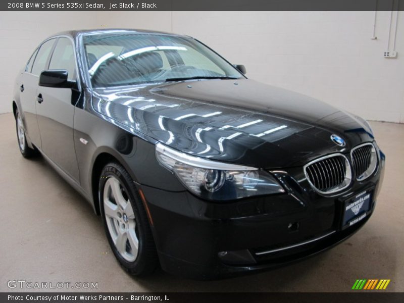 Jet Black / Black 2008 BMW 5 Series 535xi Sedan