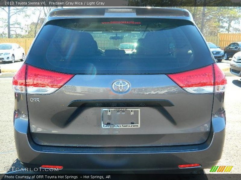 Predawn Gray Mica / Light Gray 2013 Toyota Sienna V6