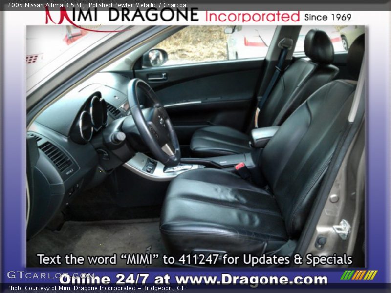 Polished Pewter Metallic / Charcoal 2005 Nissan Altima 3.5 SE