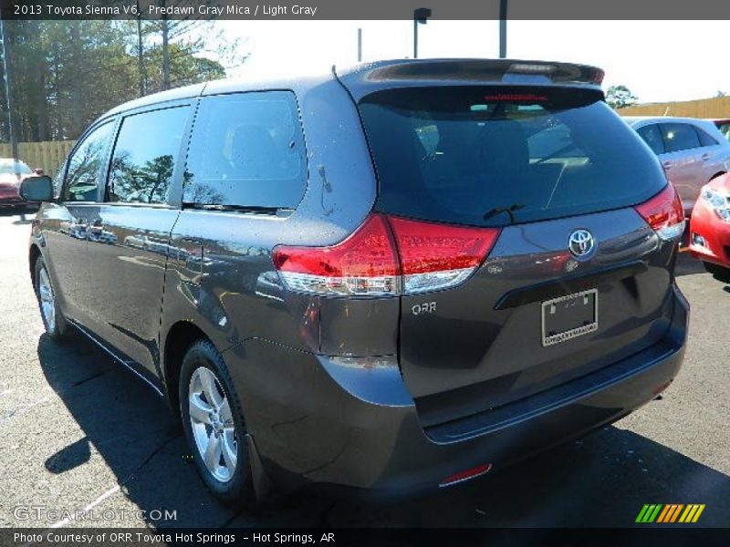 Predawn Gray Mica / Light Gray 2013 Toyota Sienna V6
