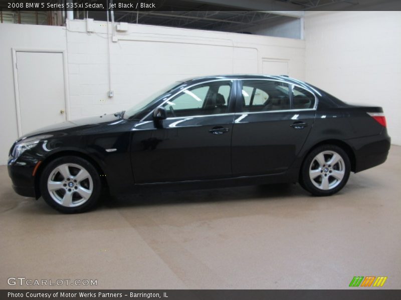 Jet Black / Black 2008 BMW 5 Series 535xi Sedan