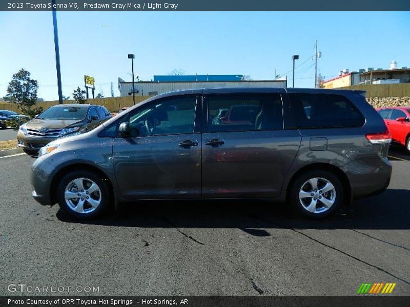 Predawn Gray Mica / Light Gray 2013 Toyota Sienna V6