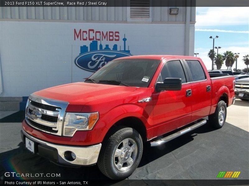 Race Red / Steel Gray 2013 Ford F150 XLT SuperCrew