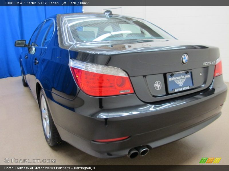 Jet Black / Black 2008 BMW 5 Series 535xi Sedan