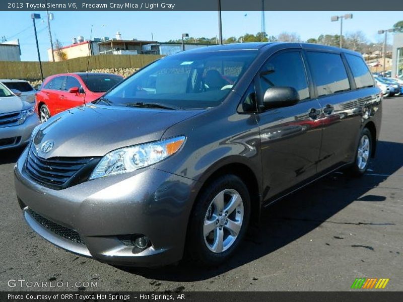 Predawn Gray Mica / Light Gray 2013 Toyota Sienna V6