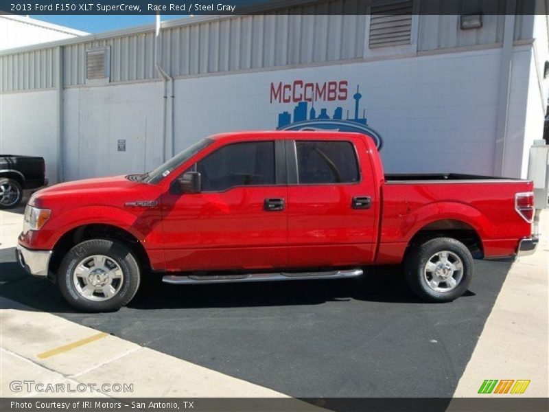 Race Red / Steel Gray 2013 Ford F150 XLT SuperCrew