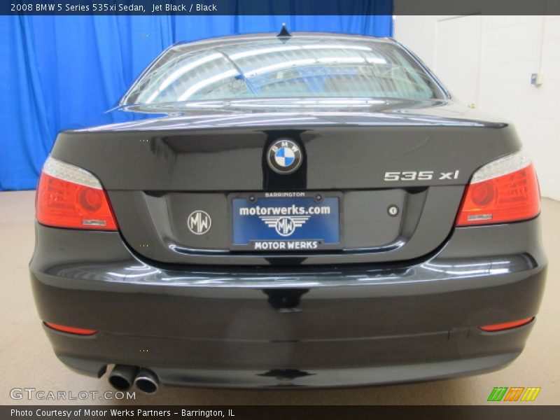 Jet Black / Black 2008 BMW 5 Series 535xi Sedan