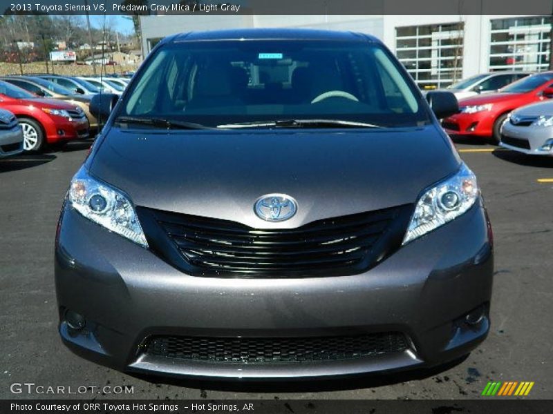 Predawn Gray Mica / Light Gray 2013 Toyota Sienna V6