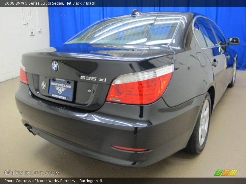 Jet Black / Black 2008 BMW 5 Series 535xi Sedan