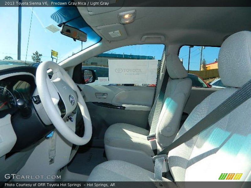 Predawn Gray Mica / Light Gray 2013 Toyota Sienna V6