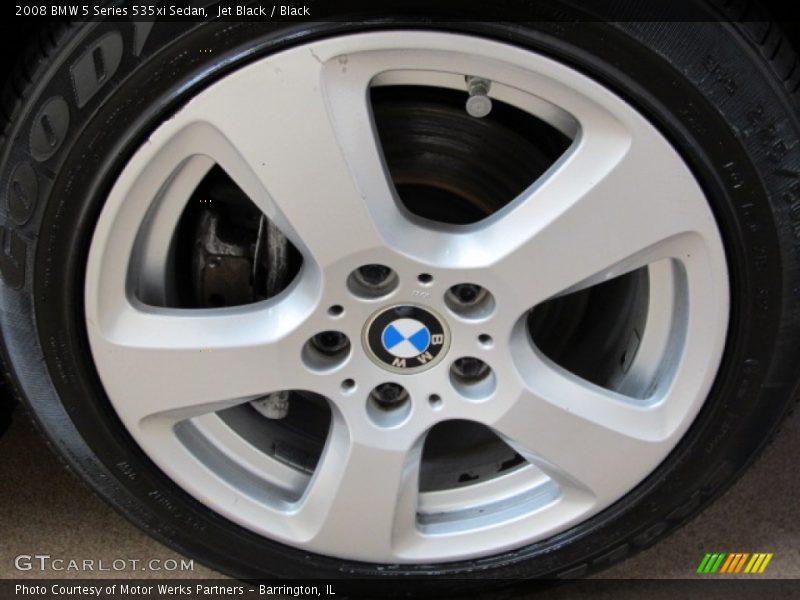 Jet Black / Black 2008 BMW 5 Series 535xi Sedan