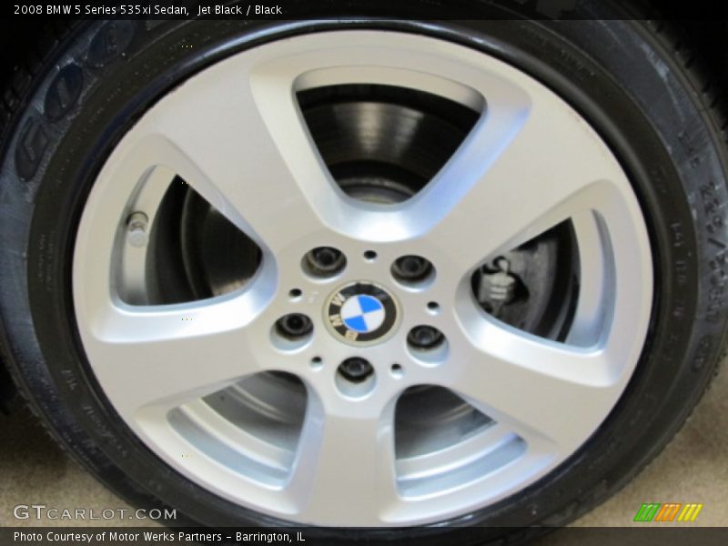 Jet Black / Black 2008 BMW 5 Series 535xi Sedan
