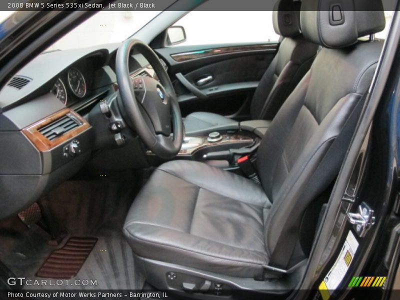 Jet Black / Black 2008 BMW 5 Series 535xi Sedan