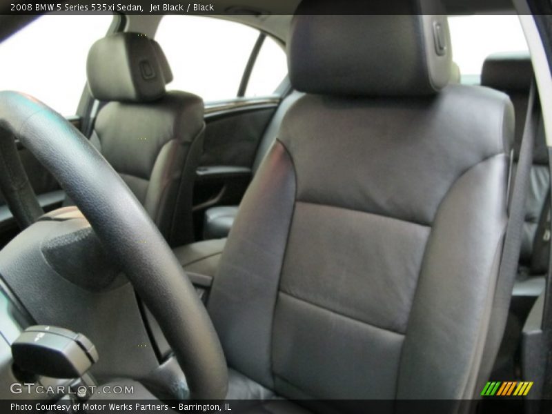 Jet Black / Black 2008 BMW 5 Series 535xi Sedan
