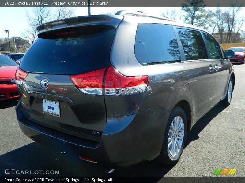 Predawn Gray Mica / Light Gray 2013 Toyota Sienna XLE