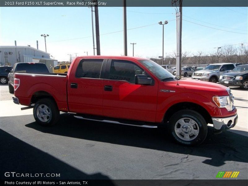 Race Red / Steel Gray 2013 Ford F150 XLT SuperCrew