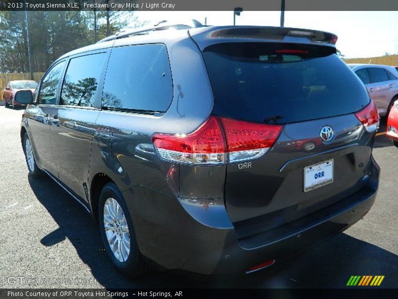 Predawn Gray Mica / Light Gray 2013 Toyota Sienna XLE