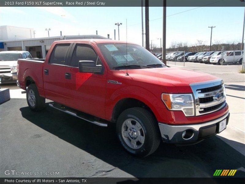 Race Red / Steel Gray 2013 Ford F150 XLT SuperCrew